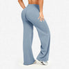 Yoga Wide-Leg Pants for Women High Waist Stretchy Running Gym Pilates Leggings Solid Color Loose Sports Leggings