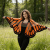 Women's Butterfly Knit Shawl Cape Crochet Monarch Butterfly Cardigan Coat Spring and Autumn Shawl Top Outerwear