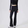Women's High-Waist Yoga Pants Flared Sports Pants Hip Covering Skirt Running Leggings Dance Training Pilates Fitness Trousers