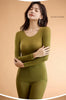 Seamless Thermal Underwear Women Sexy Ladies Autumn Winter Bottoming Shirt Trousers Female Single Layer Thermal Shaping Clothes