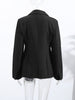 Elegant Shoulder Pad Slim Suit Jackets Women Solid Lapel Long Sleeved Jacket Female Spring Chic Daily Style Outwears Tops