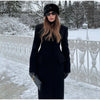 Elegant Solid Women Long Coat Single Breasted Turn-down Collar Loose Full Sleeve Lady Coats Spring Lady Street Outwears