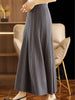 Women Autumn Winter Wool Skirt Long Pleated Skirt 100% Merino Wool Knitwear Grace Soft Dress Korean Style Skirt
