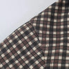 Minimalist Autumn Winter Jacket Women Coat Plaid Hooded Windbreaker Drawstring Waist Loose Mid Casual Outerwear Jacket Female