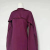 High Neck Cape Sleeve Slim-Fit Maxi Dress Pearl Trim Solid Color Floor Length Modest Abaya Style Formal Occasion Women