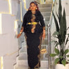 African Dresses for Women Elegant Spring Autumn Dashiki Midi Dress Ladies Traditional African Clothing Plus Size Maxi Dress