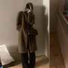Ladies Stand Collar Mink Plush Outwear Women Leisure Long Sleeves Thicken Fur Coat Winter Female Long Faux Fur Jacket