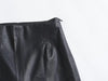 Women's Faux Leather Pants High Waist Straight Leg Trousers Female Streetwear Stylish Stretch Pencil Pants