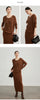 French Knitted Set Dress Women's Early Autumn Woolen Hoodie Strap Skirt Two Piece Set