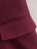 Burgundy Blazer Women Autumn Winter Vintage Double Breasted Suit Jacket for Woman Streetwear Classic Blazers Coat