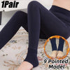 Autumn Winter Fleece Lined Pearl Velvet Over-the-Knee Leggings for Women Thickened Warm Tights for Cold Weather