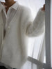 Solid Knit Cardigan Women Long Sleeve Casual V Neck Oversized Sweater Women's Autumn High Street Knitted Coats