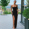 Dresses Woman Slim Waist Solid Color Split Camisole Skirt