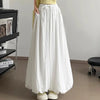 Girls Korean Wide Leg Pants Female Chic Designer High Waist Trousers Lady Baggy Thin Casual Daily Pants