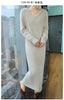 100%Pure Mink Cashmere Knitted Dress Ladies Hooded Collar Large Size Long Skirt Casual High Waist Hooded Skirts Autumn Dress