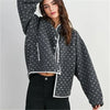 Women Y2k Heart Printed Jacket Fuzzy Zip Up Long Sleeve Warm Oversized Fall Winter Sherpa Fleece Cropped Jackets Coat Outwear