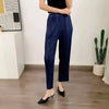 Straight Pleated Pants For Women High Elastic Waist Casual Loose Trousers Female Spring Clothing 2DA1022