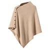 Large Shawl for Womens Spring and Autumn Versatile Diagonal Buckle Loose Cape Knitted Shawls