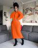 Women Long Sleeve Tassel Bodycon Midi Knit Straight Maxi Dress Autumn Winter O-neck Sweater Vestidos Dresses