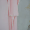 White Pearl Trim Cape Maxi Dress Women Elegant Long Sleeve Cinched Waist Muslim Robes Spring Eid Abaya Lady Dresses