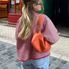 Women's Autumn Aesthetic Floral Print Stand Collar Color Pocket Quilted Padded Jackets Coat Female Warm Outwear Chic Tops