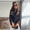 Elegant Lace Up Blazer Jacket Waist Cinching Irregular Hem V Neck Single Breasted Women's Suit Lady Commute Clothing