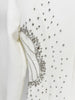 High Street Designer Women's Long Sleeve Crystal Diamonds Beaded Long Maxi Dress