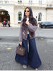 Elegant Fur Knitted Coat Fall Feminine Jackets Vintage Modest Casual-chic Stylish Versatile Party Women Streetwear