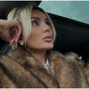 Women's Dark Brown Faux Fur Long Overcoat Single Breasted Fleece Long Trench Coat Winter Fluffy Plush Warm Thicken Outerwear