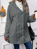 Winter Warm Long Sleeve Cardigan Hooded Women Coat Casual Elegant Long Outwear