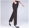 5XL Long Pants Women High Waist Stretch Cotton Straight Trousers Women Loose Solid Work Office Ladies Pants