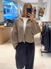 Casual Knitted Women's Coat Stand Collar Zippers Loose Full Sleeve Lady Sweater Autumn Winter Female High Street Coats
