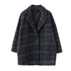 Checkered Coat for Women Spring Korean Edition Retro Western Style Reduced Age Small Fragrant Whisper Coat for Women WF