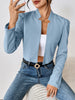 Long Sleeve Commute Simple Casual Knitted Jacket Outerwear for Women