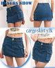 Streetwear Solid Color Cowboy Tight Skirts Women Pocket Design Sense Package Hip Slim Denim Mini Skirt Female Spring