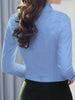 Spring Autumn black white shirt women's Korean version slim fit long sleeved workwear shirt professional dress formal top