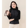 Women's Short Lightweight Down Cotton Coat Autumn Winter Stand-up Collar Zipper Puffer Parkas Jacket Casual Windproof