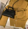 Korean version of autumn cashmere V-neck cardigan women loose short solid color sweater knit sweater simple coat