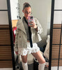 Spring Autumn With Belt Trench Coat Women Stand Collar Double Breasted Jacket Coat Long Sleeve Street Windbreaker Coat
