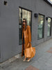 Embossed Faux Leather Trench Coats Women Chic Lapel Single Breasted Straight Long Front Pockets Jackets Vintage Autumn Winter