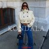 Streetwear Chic Women Trench Coat Stand Collar Double Breasted Long Sleeve Coat Autumn Trench Coat