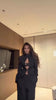 Sexy Black Hollow Blazer Dress Women Elegant Full Sleeve Shoulder Pads Cinched-waist Mini Dresses Lady Evening Partyrobe