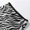 Women Zebra Print 2 Piece Set Round Neck Cropped Jacket Mini Skirt Set All Matching Suit Female Autumn Street Office Outfit