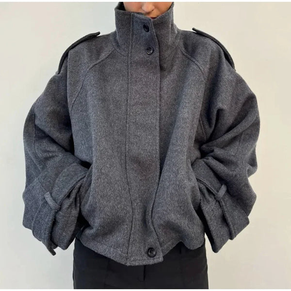 Plaid Jacket For Women Casual Hood Zipper Long Sleeve Pockets Loose Coat Lady Top Spring Chic Street Outerwear