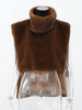 Brown Fluffy Faux Fur Jacket Women Lapel Long Sleeve Loose Warm Coat Winter Lady High Street Outerwear