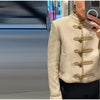 Napoleon Golden Short Jacket Women Vintage Stand Collar Long Sleeve Cropped Jackets Autumn Lady Outwear High Street