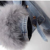 Women Faux Fox Fur Collar Jean Coat Winter Jacket Female Short Warm Parkas Rabbit Hair Lining Outwear Overcoat