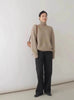 Autumn and Winter Thick Cashmere Sweater Women High Neck Pullover Sweater Warm Loose Knitted Base Sweater Jacket Tops