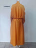 Gradient Pleated Trench Coat For Women Bat Sleeve Scarf Collar Long Windbreaker Female Clothing 2DA2148