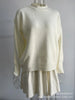 Autumn Solid Color O-neck Sweater Dress Sets Women's Clothing Long Sleeves Fishion Style Loose Knitted Short Skirt Set